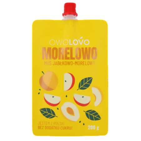 Mus jabłkowo-morelowy 200g * MORELOWO OWOLOVO